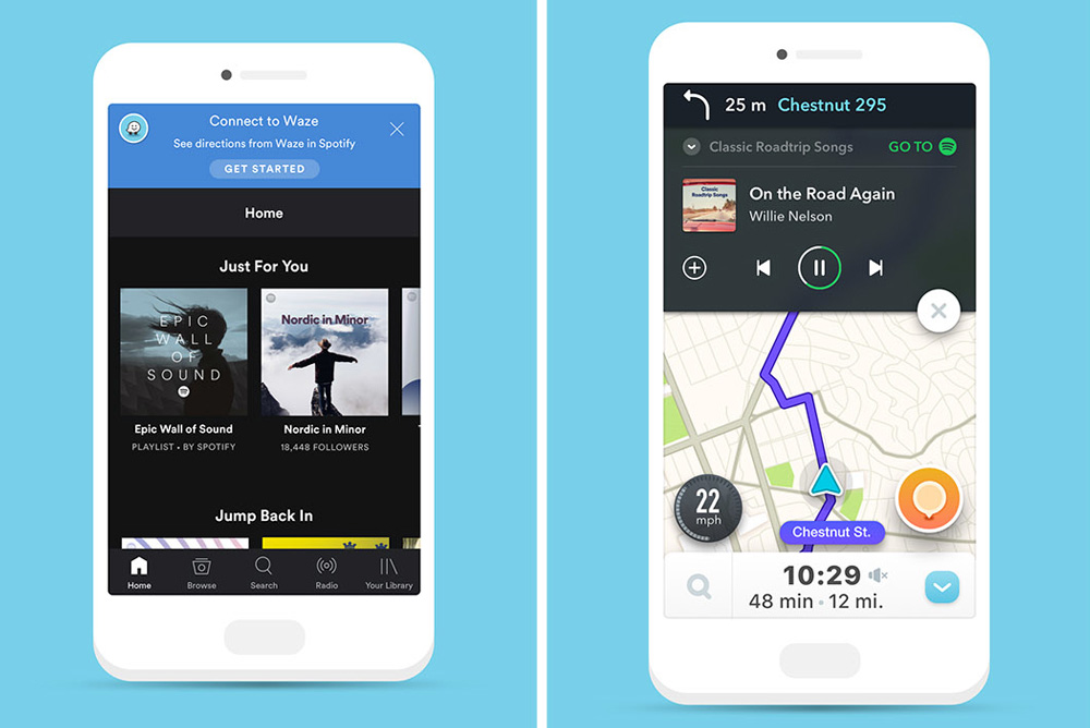 spotify vs waze